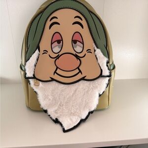 Loungefly Disney Snow White Sleepy Cosplay Mini Backpack Lenticular Eyes NWOT